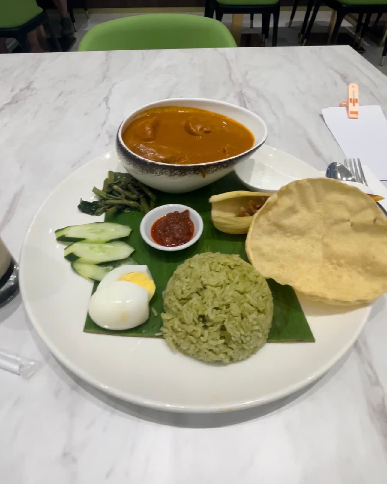 Nasi Lemak, my first Malaysian meal